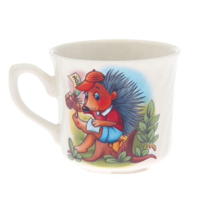 Кружка 220 мл "Забава" алфавит, деколь, микс