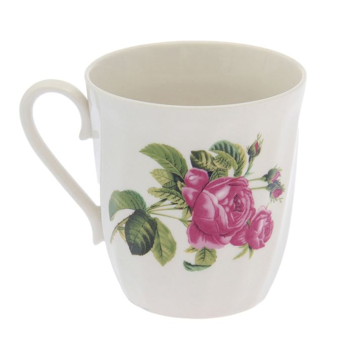 Кружка 350 мл "Волна" роза Кавказа, деколь