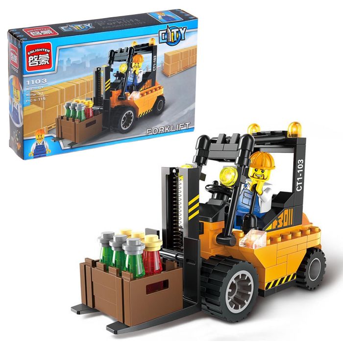 Конструктор «Складской погрузчик», 115 деталей