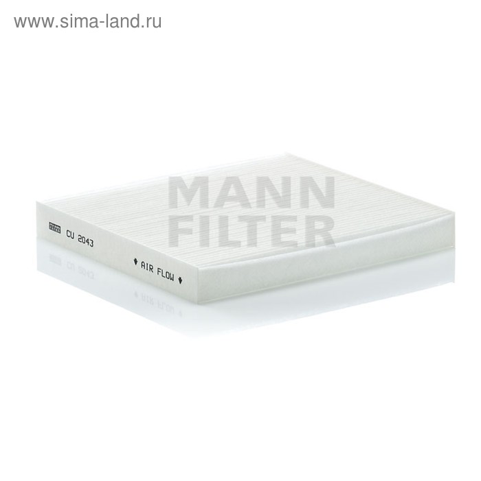Фильтр салонный MANN-FILTER CU2043 mann filter cuk2141 салонный фильтр для mitsubishi outlander mivec lance peugeot 4008 citroen c4 aircross sjzj0031 98139428