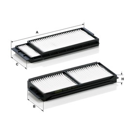 

Фильтр салонный MANN-FILTER CU22001-2
