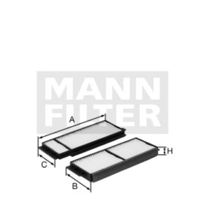 Фильтр салонный MANN-FILTER CU26008-2