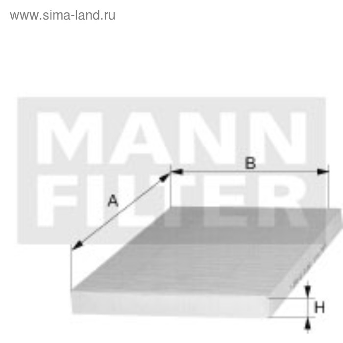 Фильтр салонный MANN-FILTER CU26010
