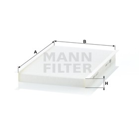 

Фильтр салонный MANN-FILTER CU2629