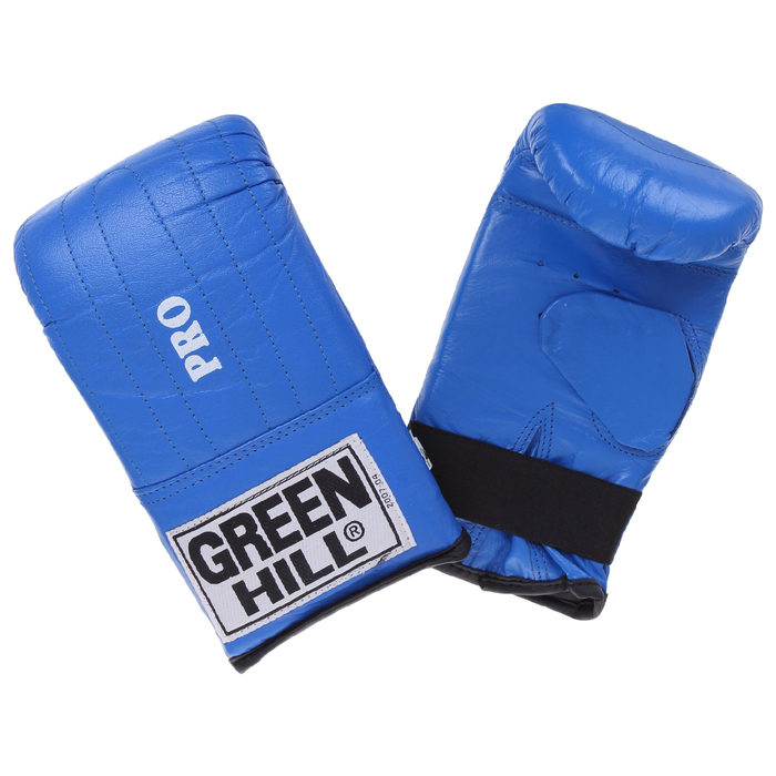 Перчатки снарядные PRO, кожа блинчики, размер S, цвет синий