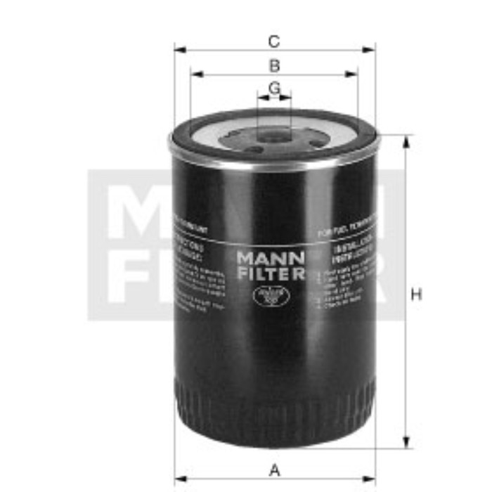 Фильтр топливный MANN-FILTER WK712/2