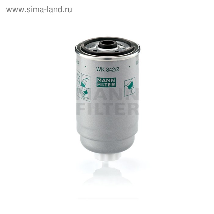 Фильтр топливный MANN-FILTER WK842/2 топливный водоотделитель fs36253 топливный фильтр для fleetguard mann