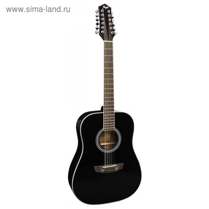 

Акустическая гитара FLIGHT D-200/12 BK EQ