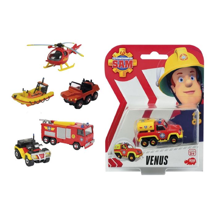 Пожарный Сэм, Игрушка транспортная на блистере, 1:64, 6в., 24/96