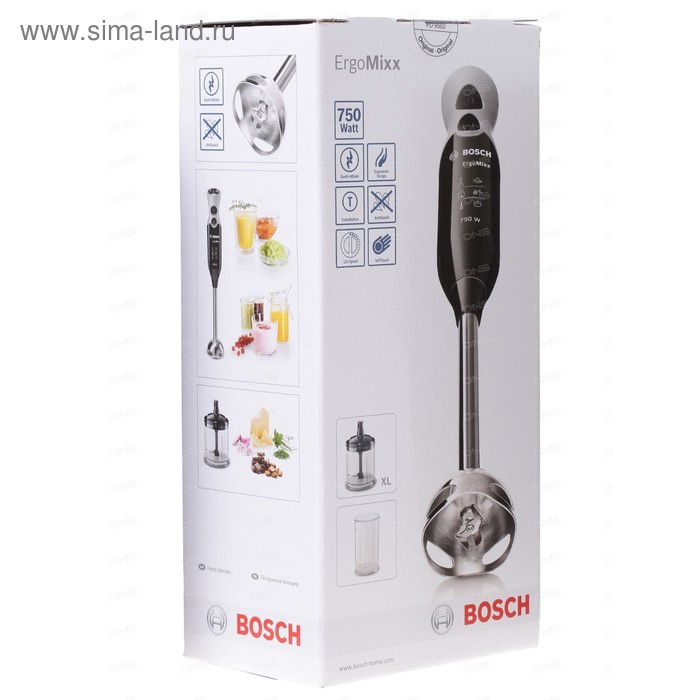 

Блендер Bosch MSM 67140, 750 Вт, 12 скоростей, 2 насадки, погружной