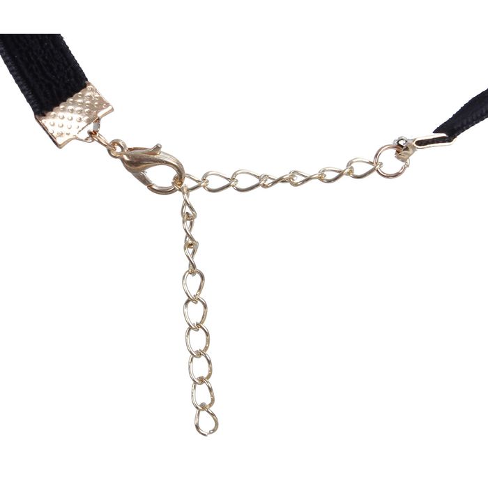 Набор 2 предмета: серьги, чокер "Восхищение", ромб, цвет малиновый