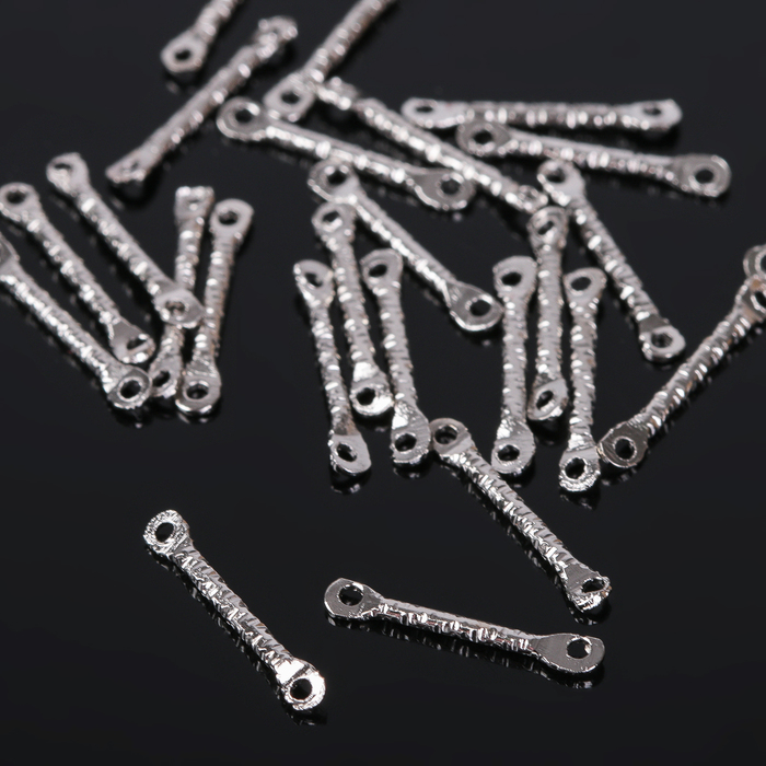 Коннектор (набор 25шт) 14мм, СМ-218, цвет серебро