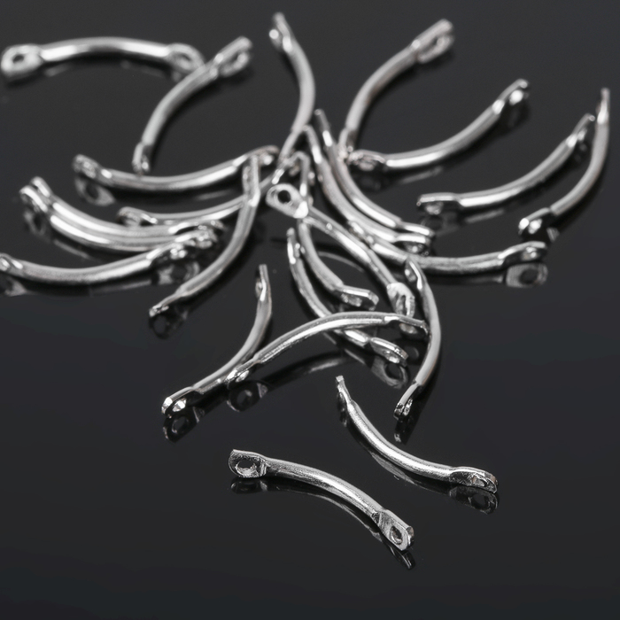 Коннектор (набор 25шт) 16мм, СМ-219, цвет серебро