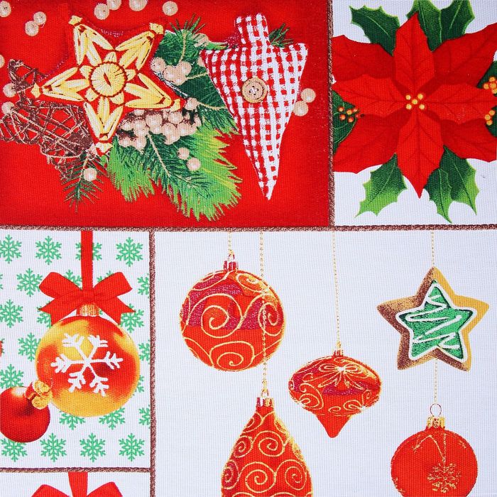 Скатерть "Доляна" С Новым годом! размер 220х152 см