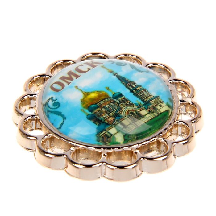 Магнит с фигурной рамкой «Омск. Свято-Успенский собор»