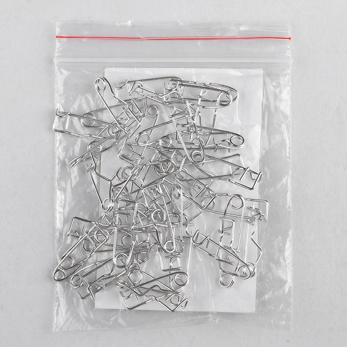 Булавка для значка, 16мм, цвет серебристый