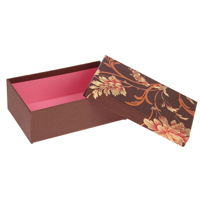 Набор коробок 3в1 "Хохлома", коричневый 23 х 16 х 10 - 19 х 12 х 6,5 см