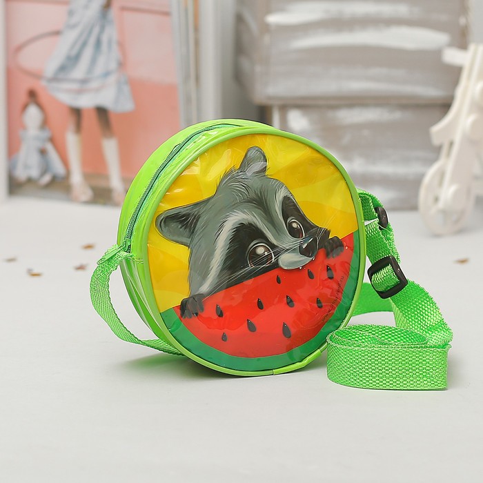 Сумочка детская "Енотик" круглая, d=15,5см