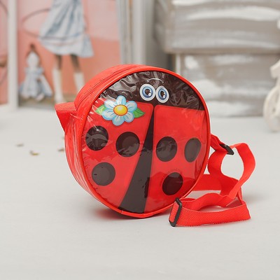 Сумочка детская "Божья коровка" круглая, d=15,5см