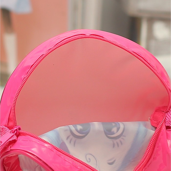 Сумочка детская "Лапочка дочка" круглая, d=15,5см