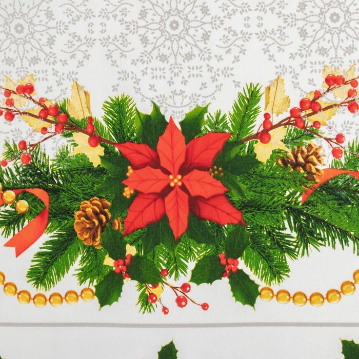 Скатерть Этель "Рождественский бал"145х110 см, хлопок 100%