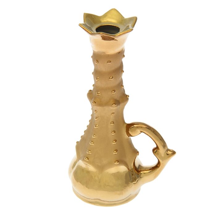 Подсвечник "Эдельвейс" золото