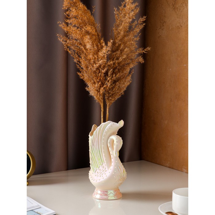 Ваза "Лебедь №3" перламутр