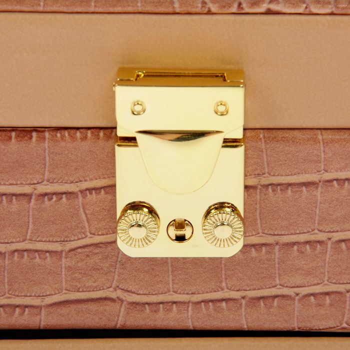 Шкатулка с отделениями под бижутерию "Роза кремовая"