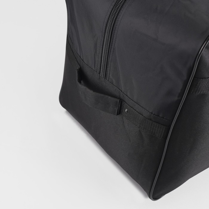 Сумка дорожная, 1 отдел на молнии, наружный карман, цвет чёрный
