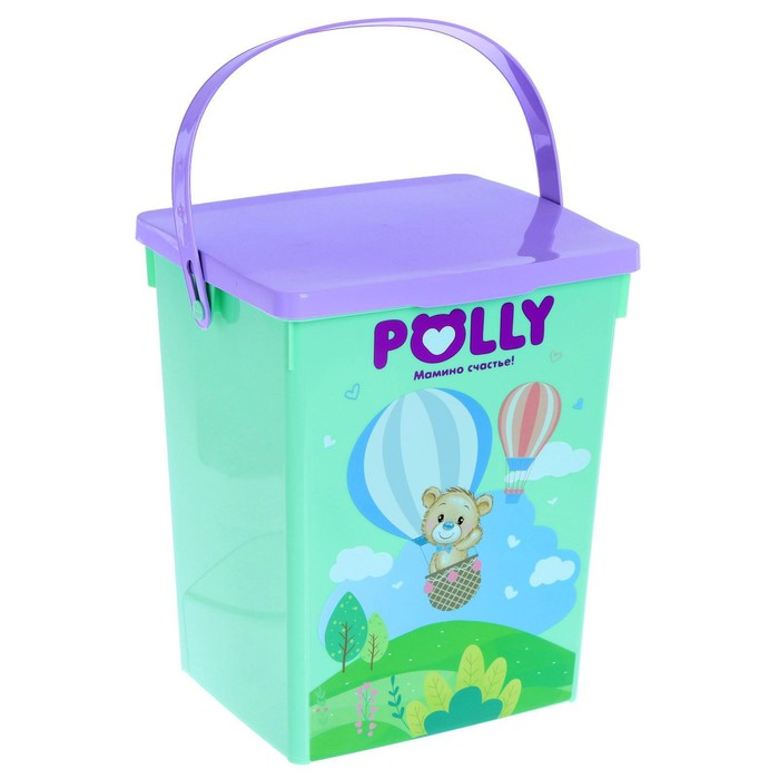 Контейнер для детского стирального порошка 5 л, Polly контейнер для стирального порошка полимербыт 5л
