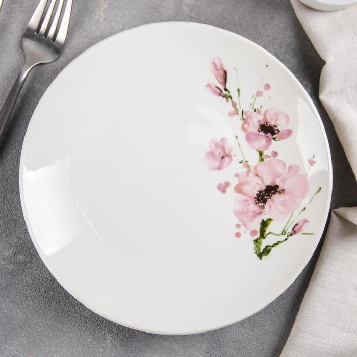 Тарелка мелкая 19 см "Соната. Цветущая сакура"