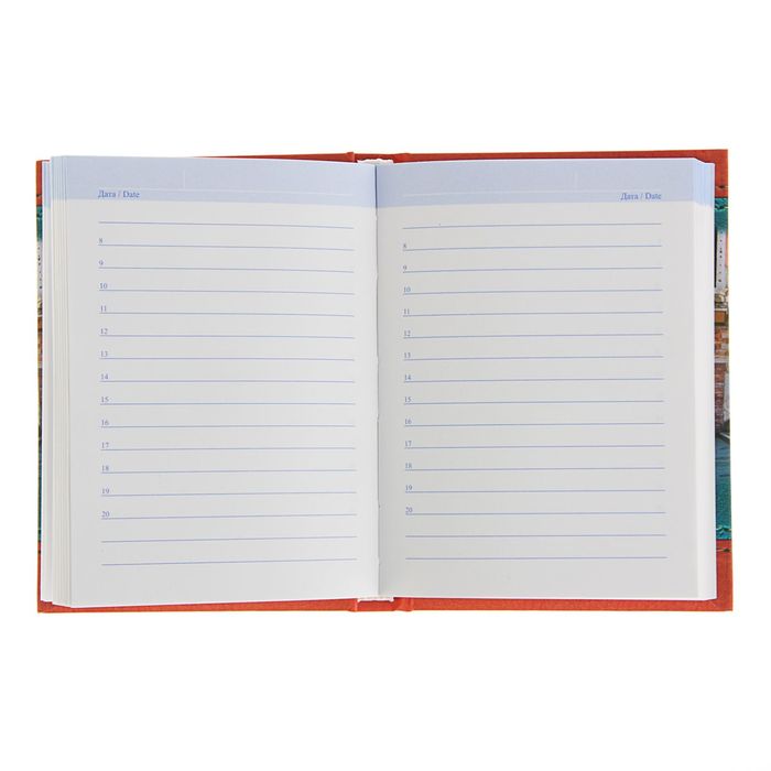 Ежедневник недатированный А6, 136 листов Travel, твердая обложка, матовая ламинация, выборочный лак, МИКС