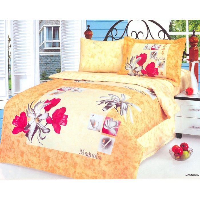 Постельное бельё MAGNOLIA 2сп., 240х260, 200x220, 50x70-2 шт., 50x70-2шт., сатин 120 г/м²