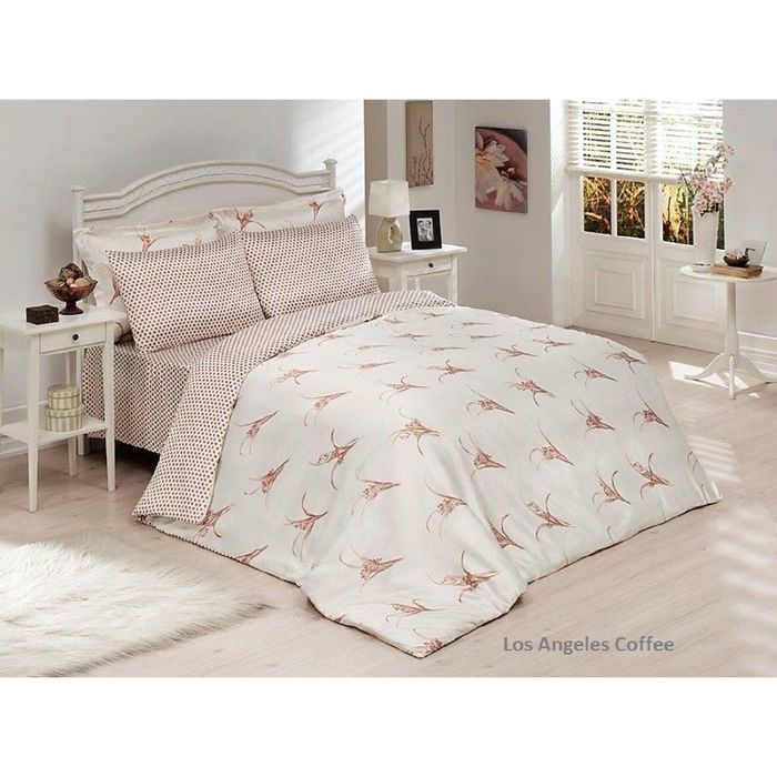 Постельное бельё LOS ANGELES COFFE 2сп., 230х250, 200x220, 50x70-2 шт., 50x70-2 шт., бамбук 140 г/м²