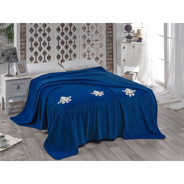 Покрывало Damask, размер 200 × 220 см, велсофт 240 г/м2, парламент