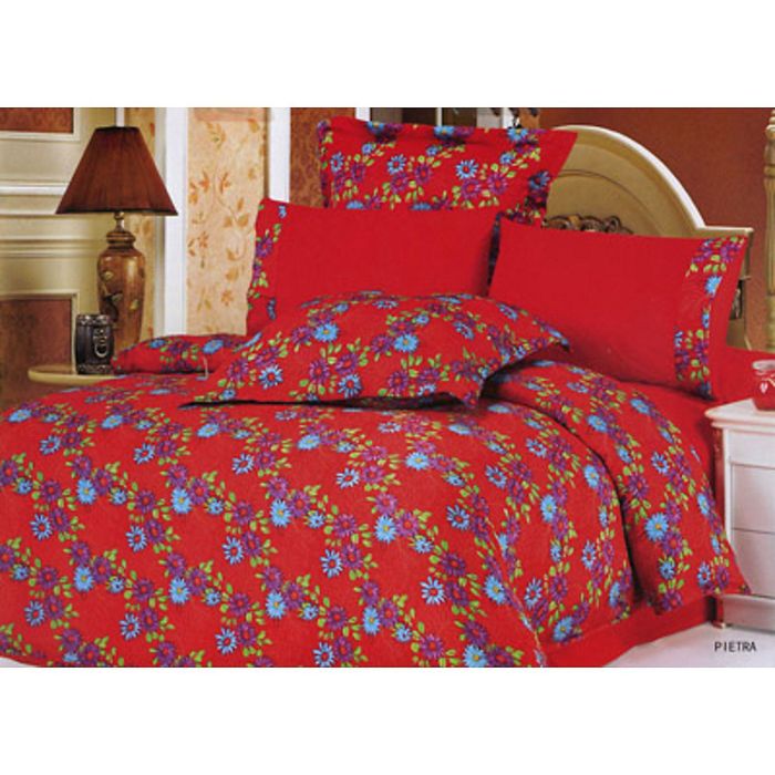 Постельное бельё PİETRA 2 сп., 240х260, 200x220, 70x70-2 шт., 50x70-2 шт., сатин 90 г/м²