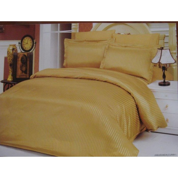 Постельное бельё JAKARANDA CURRY 2сп., 240х260, 200x220, 50x70-2 шт., 50x70-2 шт., сатин 145 г/м²