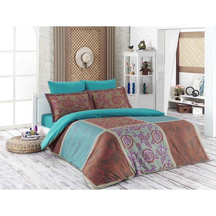 Постельное бельё MINSU 1,5 сп., 160x240, 160x220, 50x70-1 шт., 70*70-1шт., сатин 120 г/м²