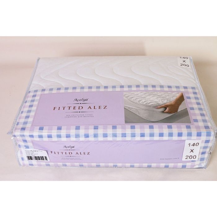 Наматрасник FITTED стеганый, размер 120х200 см, хлопок, силикон