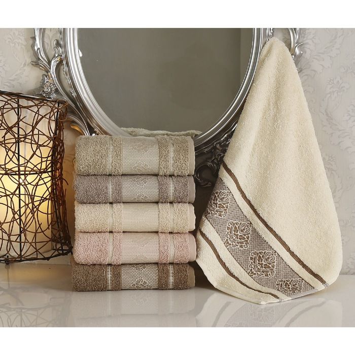 Полотенце PUPILA NEPAL DRAY, размер 50x90 см-6 шт., махра 500 г/м2