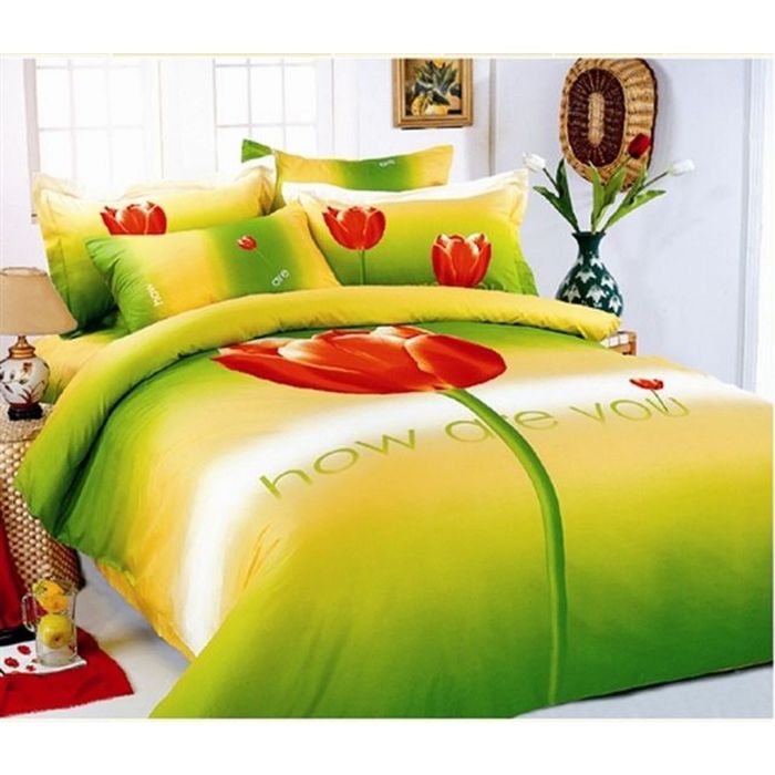 Постельное бельё TULIP 2сп., 240х260, 200x220, 50x70-2 шт., 50x70-2шт., сатин 120 г/м²