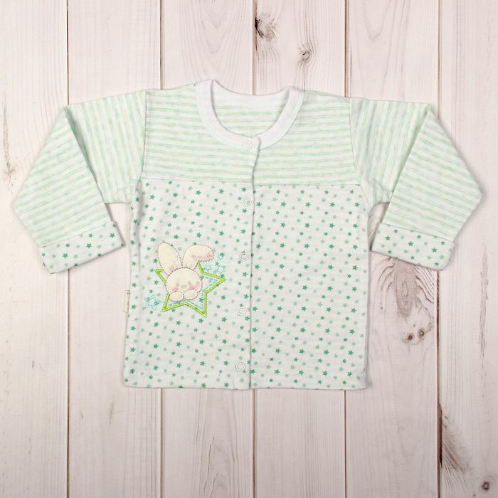 Кофточка детская, рост 86 см, цвет зелёный 856_М