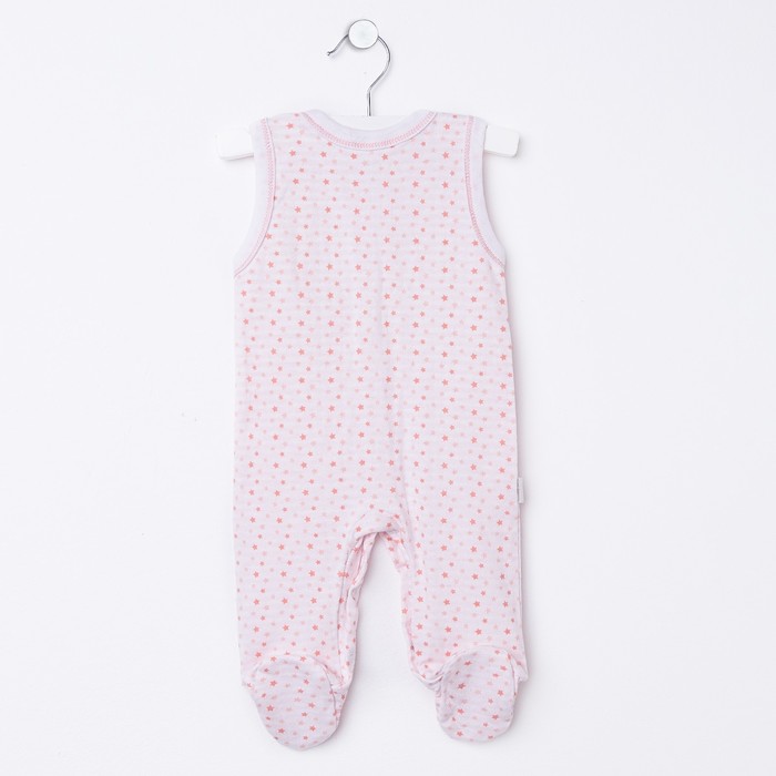 Полукомбинезон детский, рост 62 см, цвет розовый 858_М