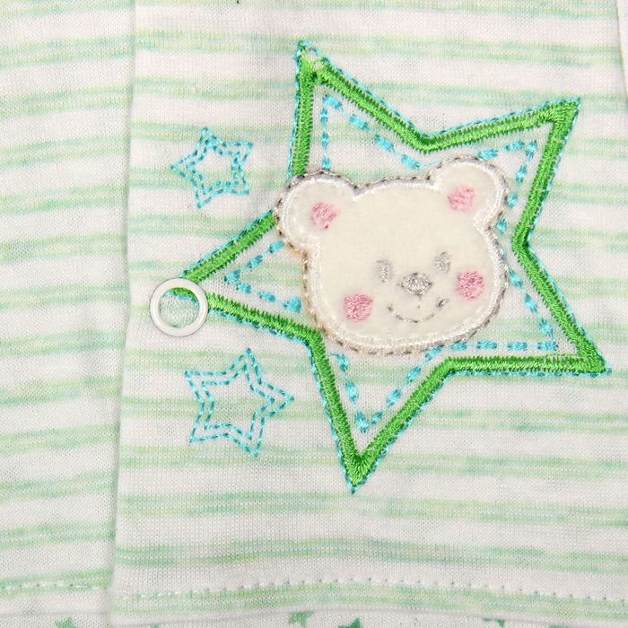 Полукомбинезон детский, рост 74 см, цвет зелёный 858_М