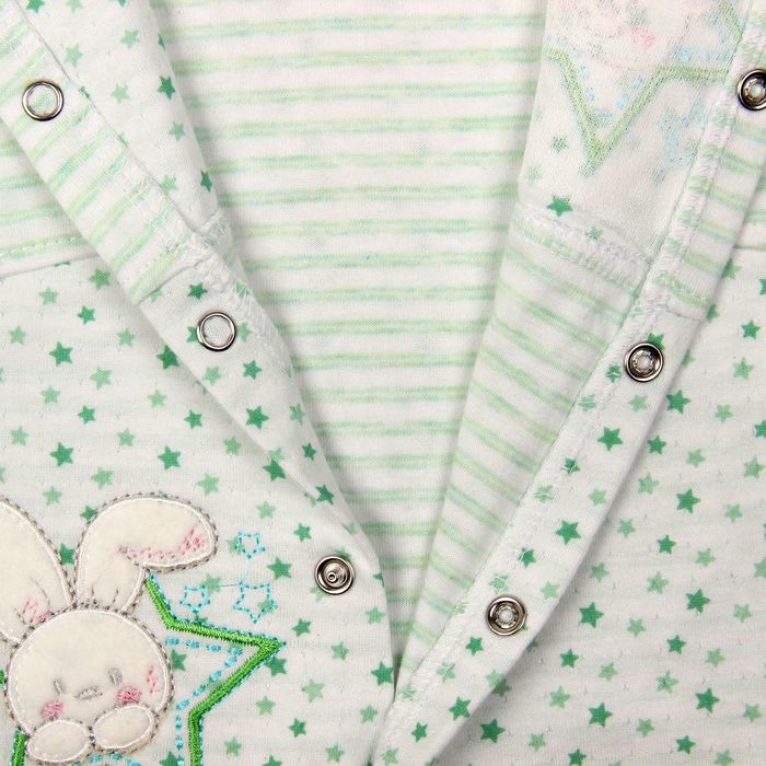 Полукомбинезон детский, рост 74 см, цвет зелёный 858_М