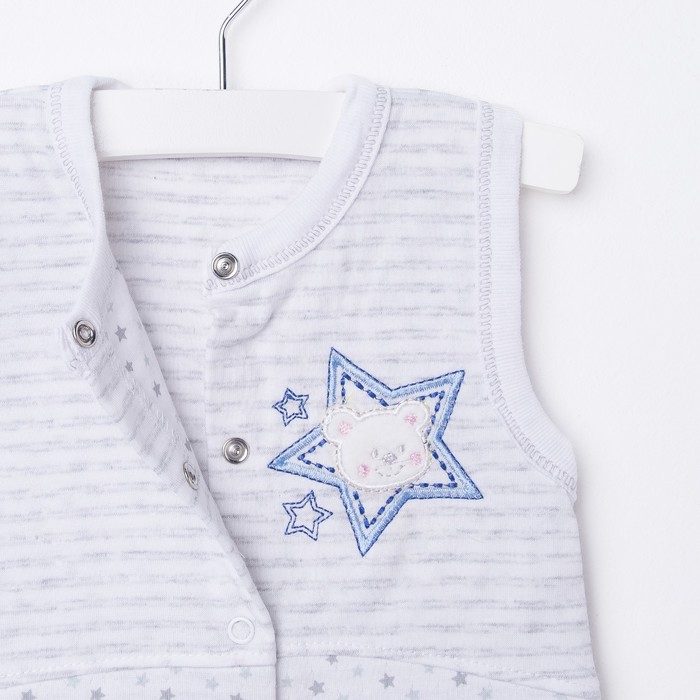 Полукомбинезон детский, рост 74 см, цвет бежевый 858_М