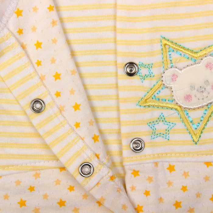 Полукомбинезон детский, рост 80 см, цвет жёлтый 858_М