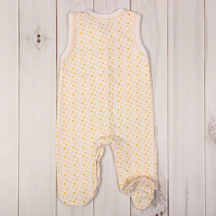 Полукомбинезон детский, рост 80 см, цвет жёлтый 858_М