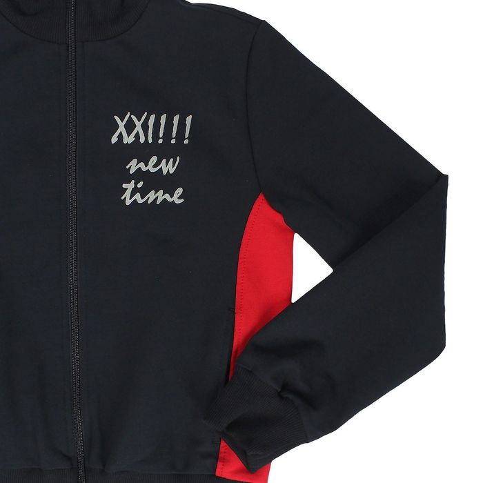 Костюм спортивный для девочки, рост 158 см (80), цвет синий/красный 33-КП-28Ш