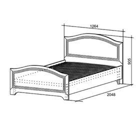 Кровать Алиса 1200 х 2000 от Сима-ленд